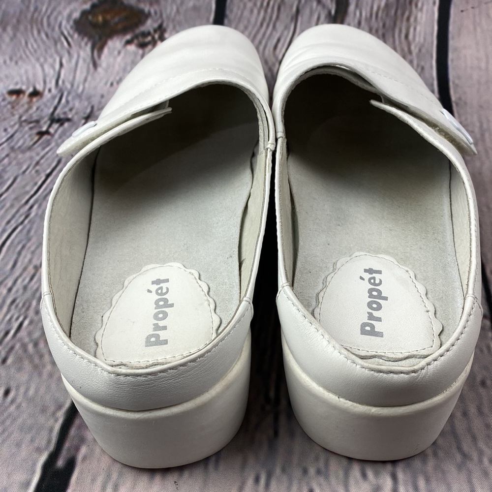PROPET White Leather Slip On Mules - Picture 16 of 17